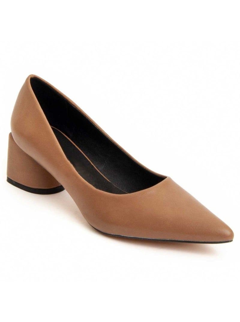 Chaussure à Talons Hauts Matière Synthétique Et Textile Montevita Marron - Kiabi