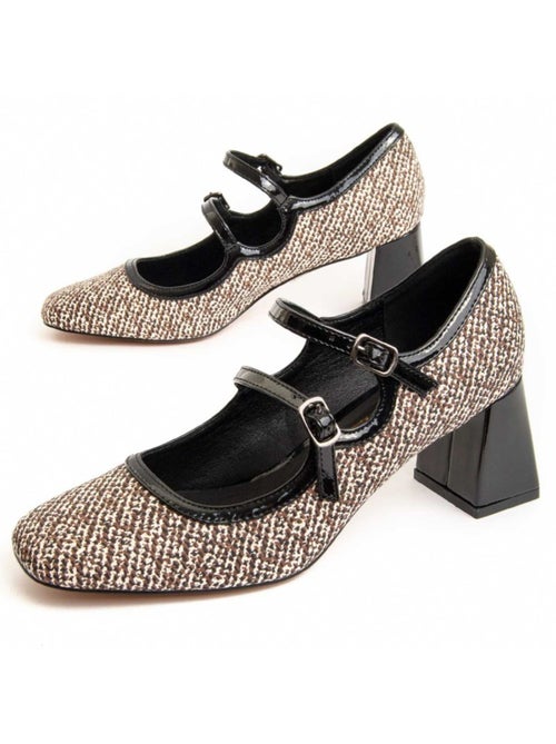 Chaussure à Talons Hauts Matière Synthétique Et Textile Montevita - Kiabi