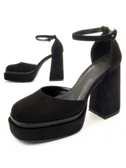 Chaussure à Talons Hauts Matière Synthétique Et Textile Montevita - Kiabi