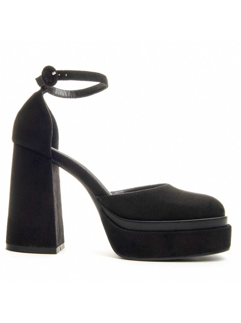 Chaussure à Talons Hauts Matière Synthétique Et Textile Montevita Noir - Kiabi