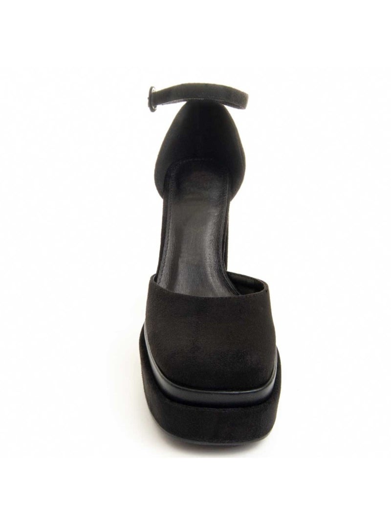 Chaussure à Talons Hauts Matière Synthétique Et Textile Montevita Noir - Kiabi