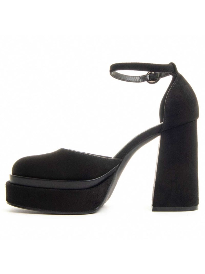 Chaussure à Talons Hauts Matière Synthétique Et Textile Montevita Noir - Kiabi
