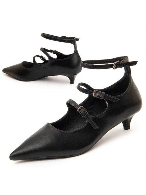 Chaussure à Talons Hauts Matière Synthétique Et Textile Montevita - Kiabi