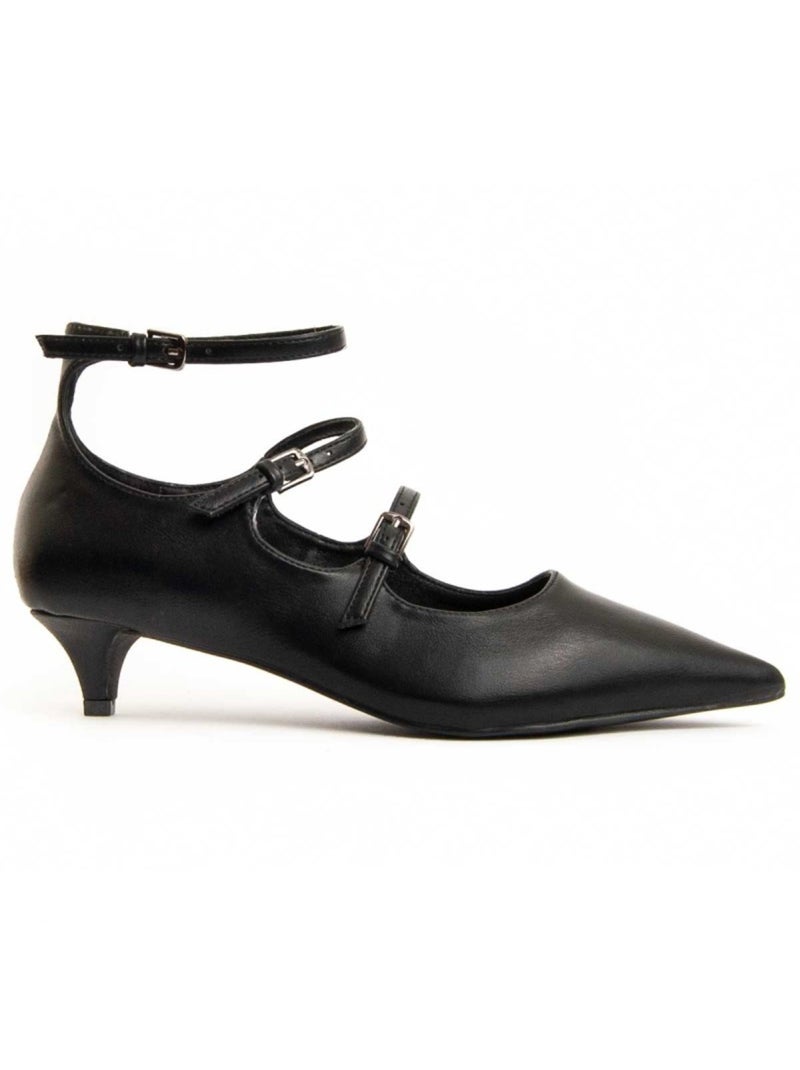 Chaussure à Talons Hauts Matière Synthétique Et Textile Montevita Noir - Kiabi