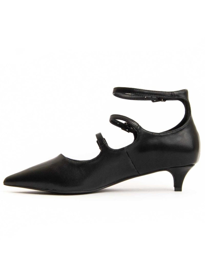 Chaussure à Talons Hauts Matière Synthétique Et Textile Montevita Noir - Kiabi