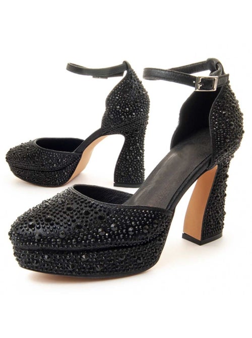 Chaussure à Talons Hauts Matière Synthétique Et Textile Montevita - Kiabi