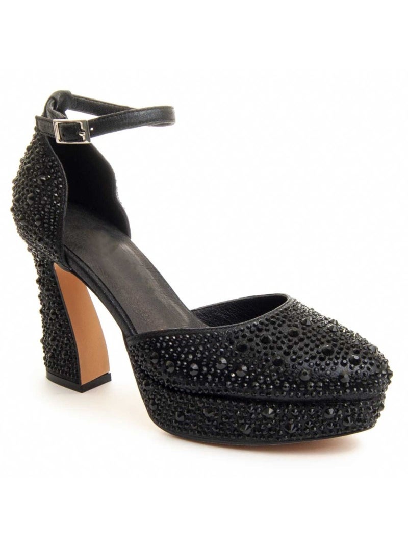 Chaussure à Talons Hauts Matière Synthétique Et Textile Montevita Noir - Kiabi