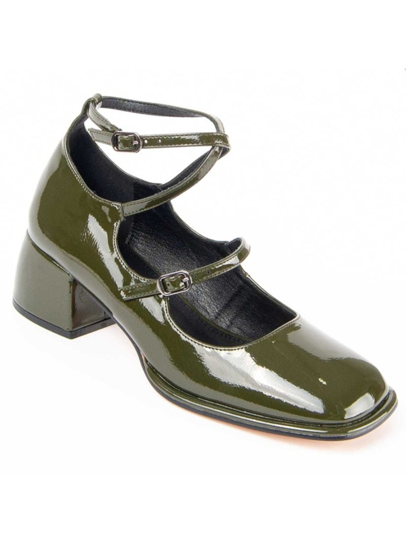 Chaussure à Talons Hauts Matière Synthétique Et Textile Montevita Vert - Kiabi