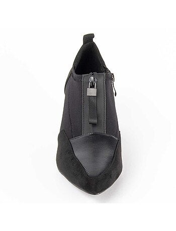 CHAUSSURE À TALONS HAUTS MATIÈRE SYNTHÉTIQUE ET TEXTILE NOIR