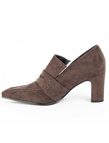 CHAUSSURE À TALONS HAUTS MATIÈRE SYNTHÉTIQUE ET TEXTILE VERT