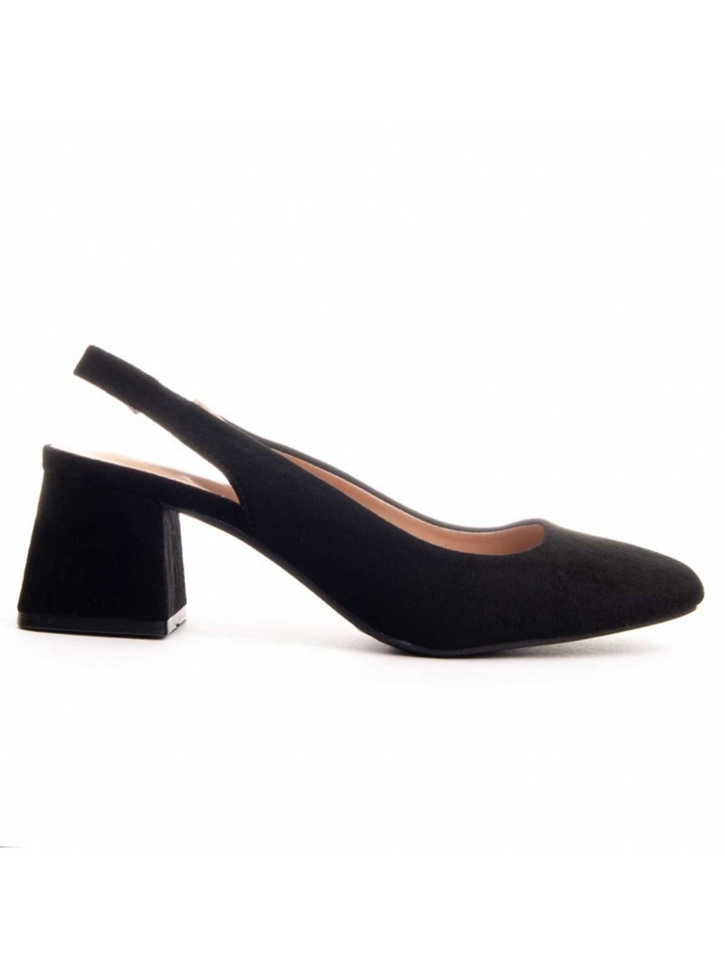 Chaussure à Talons Hauts Tissu Montevita Noir - Kiabi