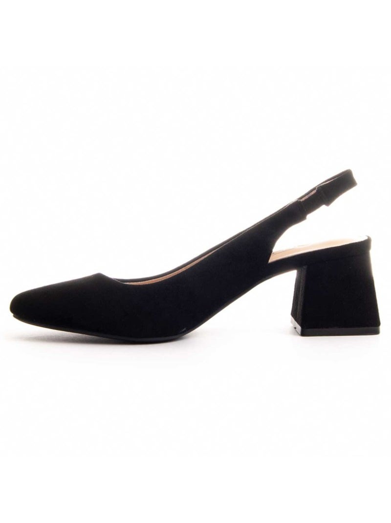 Chaussure à Talons Hauts Tissu Montevita Noir - Kiabi
