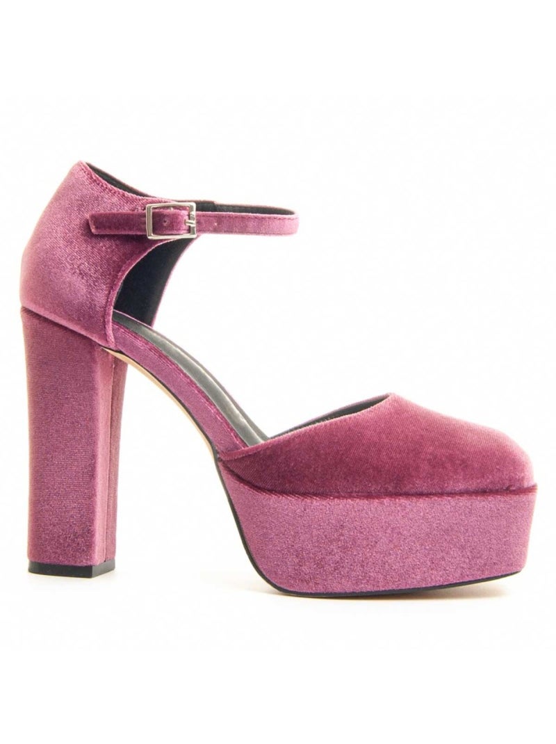 Chaussure à Talons Hauts Tissu Montevita Rose - Kiabi