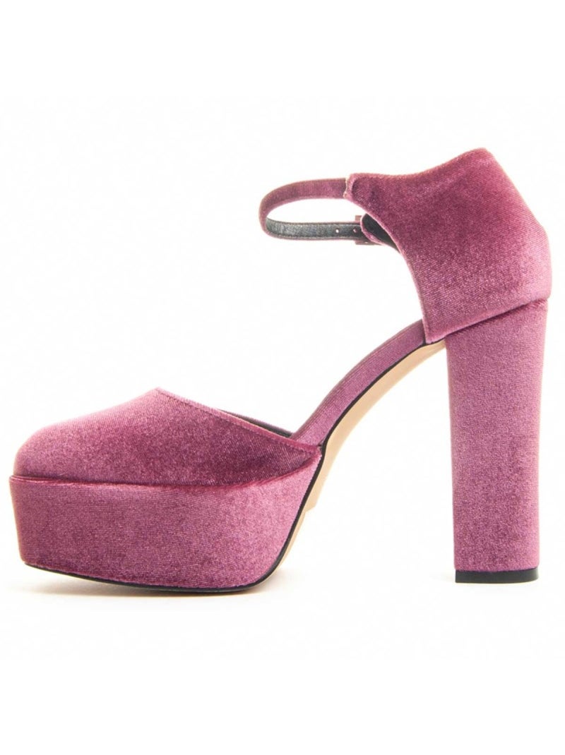 Chaussure à Talons Hauts Tissu Montevita Rose - Kiabi