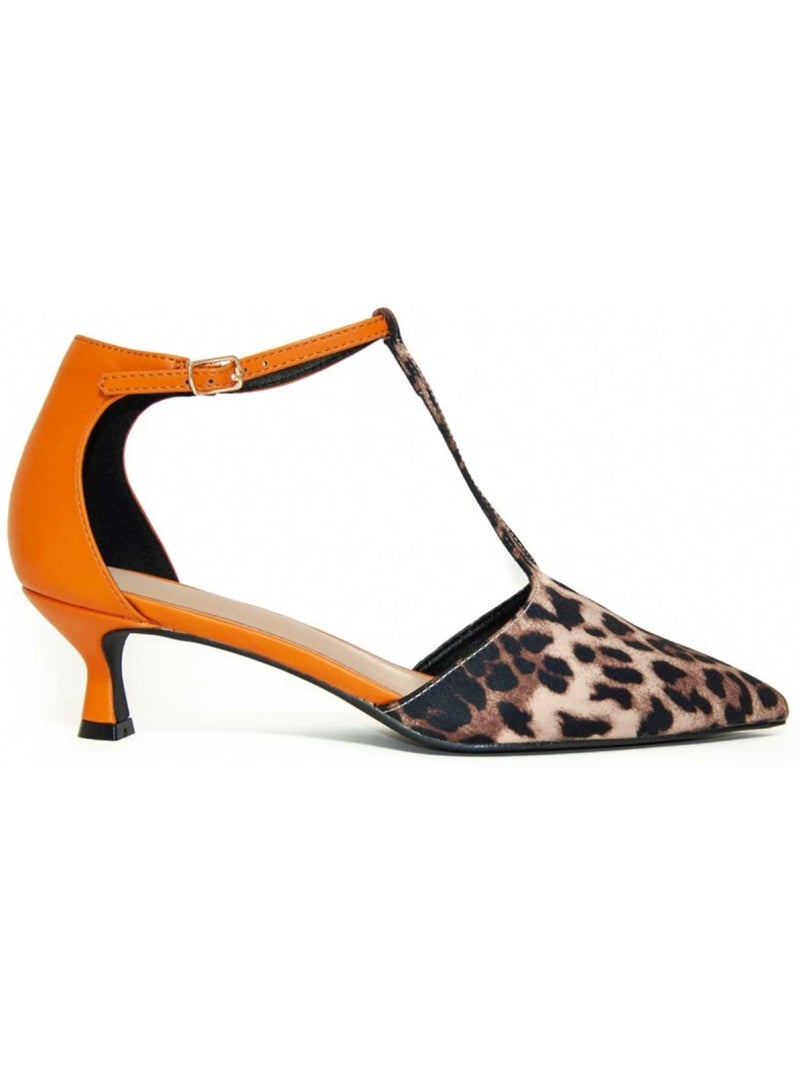 Chaussure à Talons Matériau Synthétique Montevita Orange - Kiabi