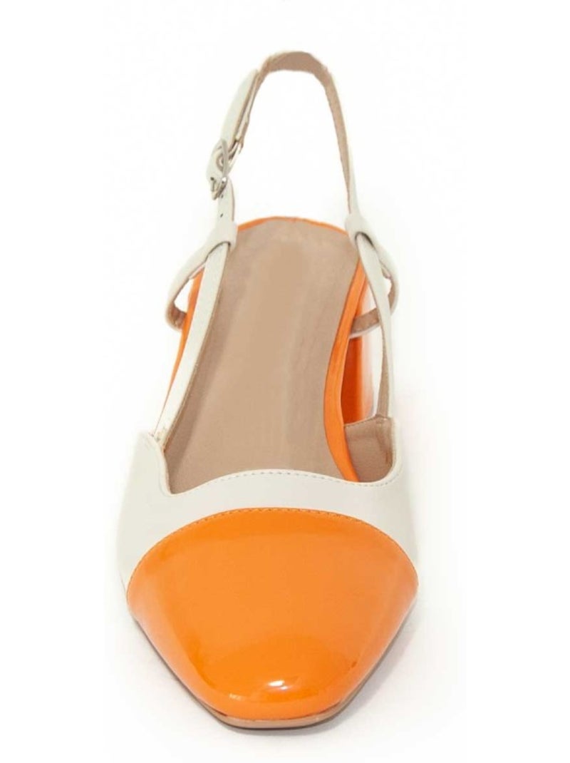 Chaussure à Talons Matériau Synthétique Montevita Orange - Kiabi