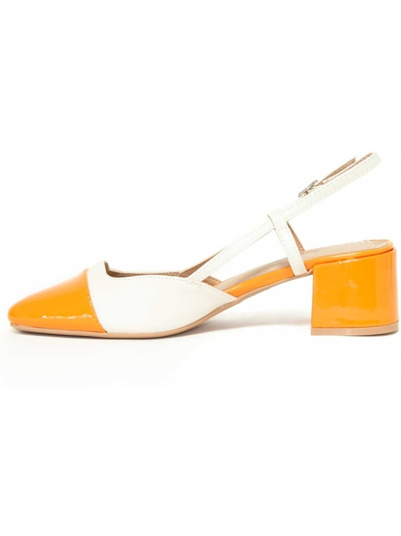 Chaussure à Talons Matériau Synthétique Montevita Orange - Kiabi