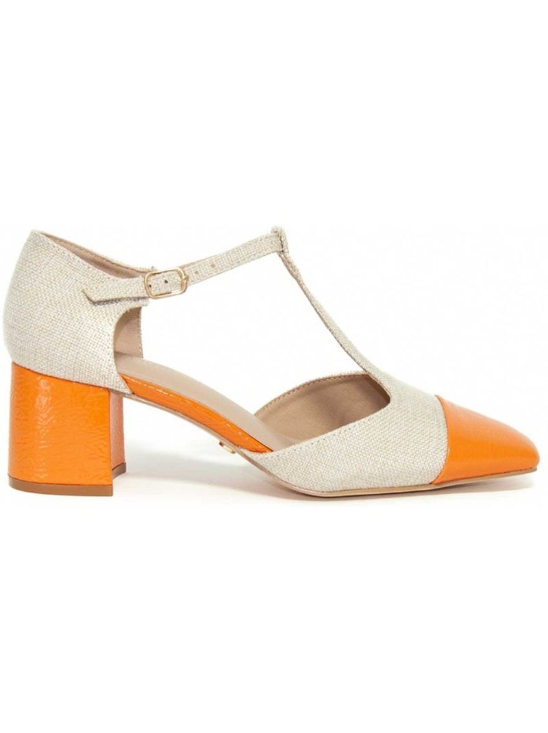 Chaussure à Talons Matériau Synthétique Montevita Orange - Kiabi