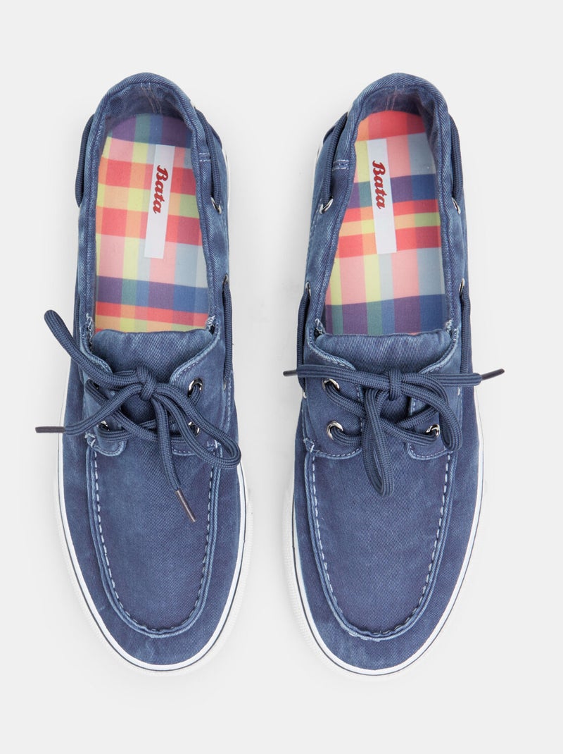 Chaussure bateau BATA Bleu - Kiabi
