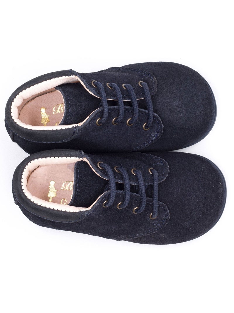 Chaussure Bebe Premier Pas - Boni Noa Noir Bleu marine Bleu - Kiabi