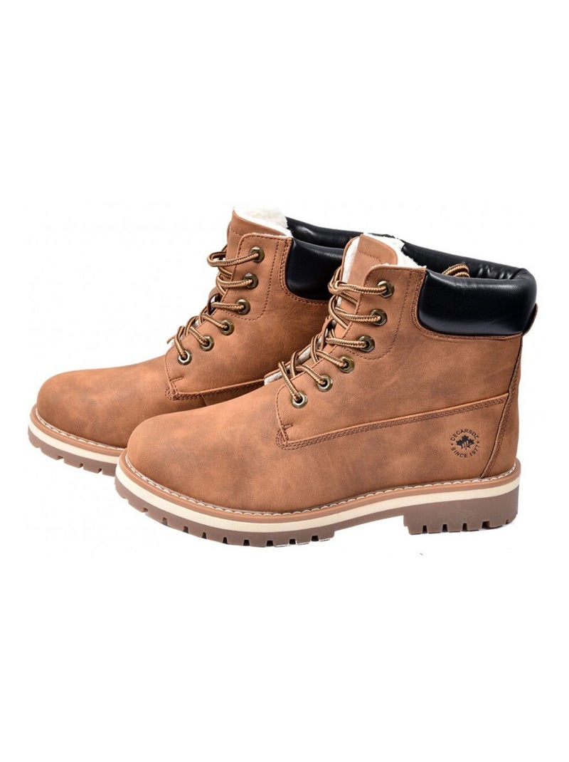 Chaussure BOOTS pour Homme intérieur Fourré Marron - Kiabi
