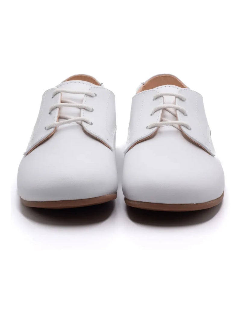 Chaussure Ceremonie Enfant Boni John Blanc Garçon