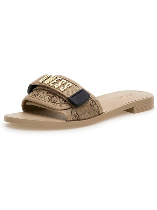 Chaussure claquette GUESS FL6E2LFAL19 Beige/Marron - Kiabi