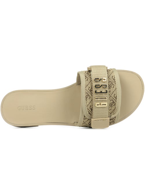 Chaussure claquette GUESS FL6E2LFAL19 Beige/Marron - Kiabi