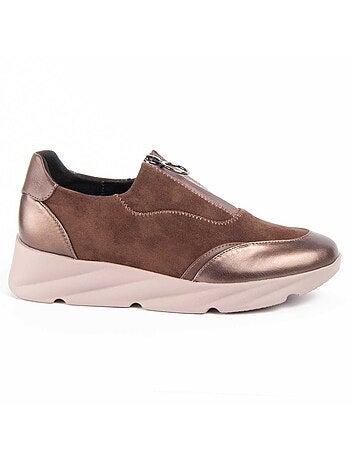 Chaussure Compens?e Mati?re Synth?tique Et Textile Montevita