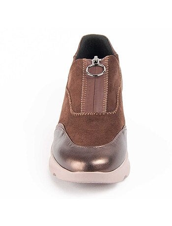 Chaussure Compens?e Mati?re Synth?tique Et Textile Montevita