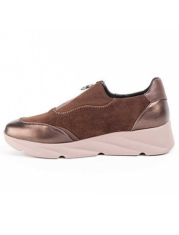 Chaussure Compens?e Mati?re Synth?tique Et Textile Montevita