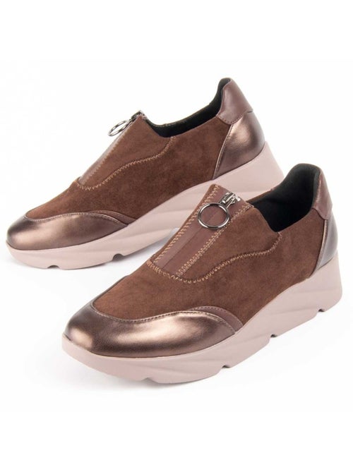 Chaussure Compensée Matière Synthétique Et Textile Montevita - Kiabi