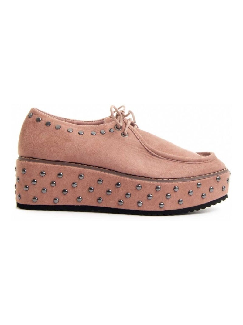 Chaussure Compensée Tissu Montevita Rose - Kiabi