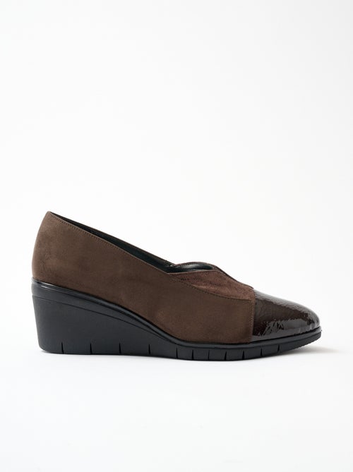 Chaussure de ville compensée largeur confort - Afibel - Kiabi