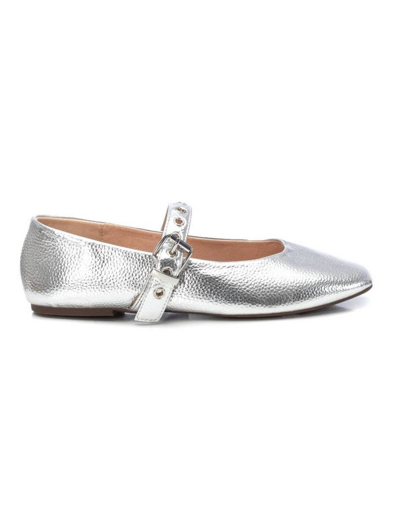 Chaussure décontractée avec boucle Argent - Kiabi