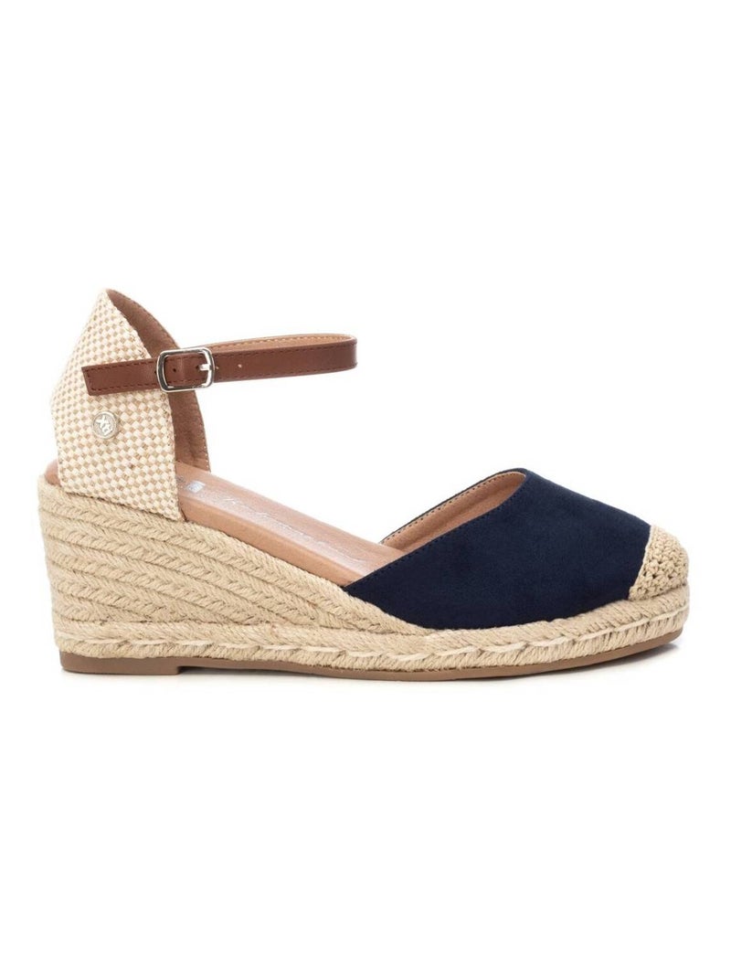 Chaussure décontractée coin avec boucle Bleu - Kiabi