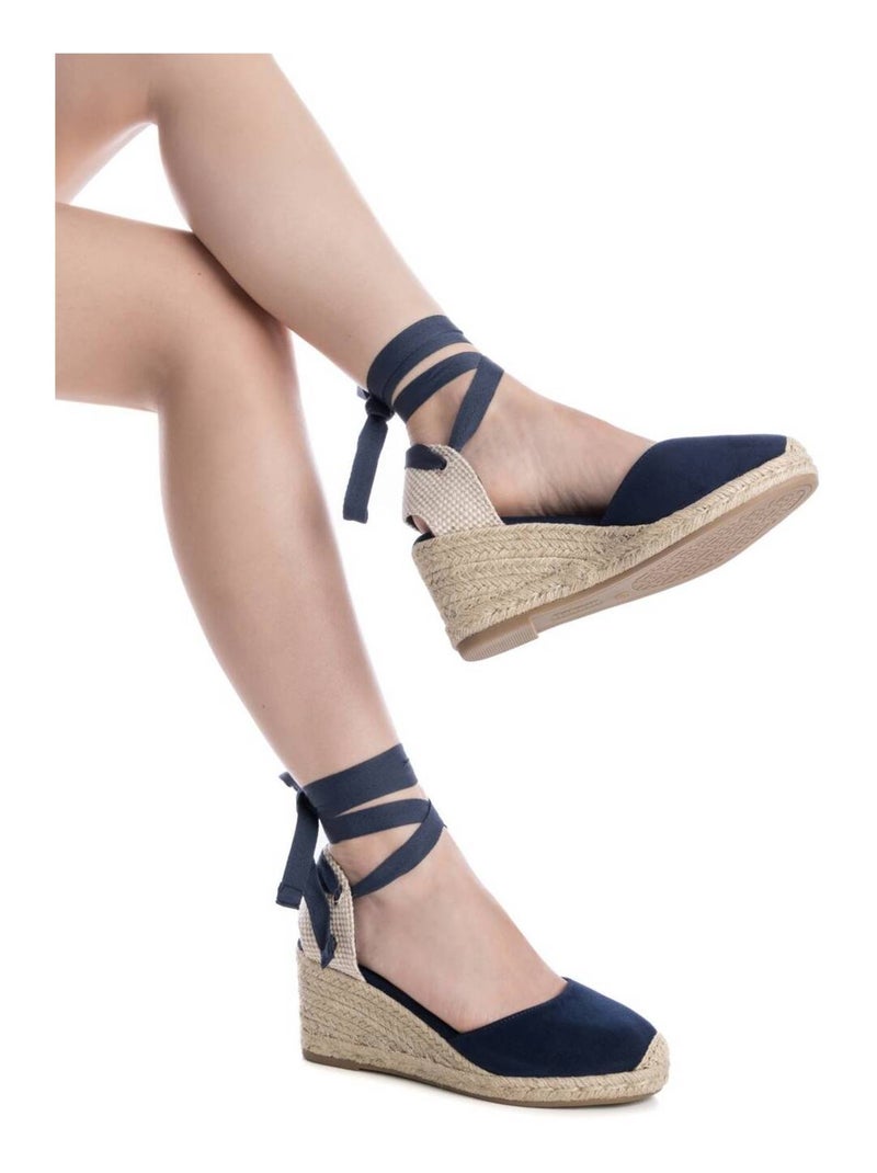 Chaussure décontractée coin cheville Bleu - Kiabi