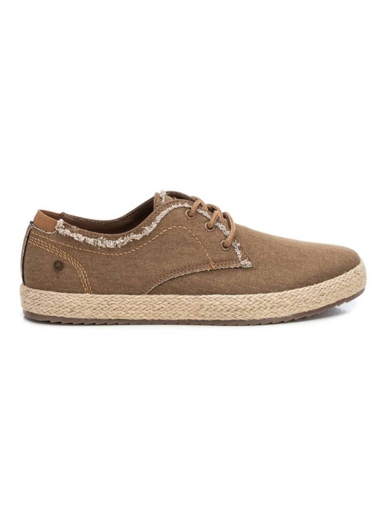 Chaussure décontractée lacets Taupe - Kiabi