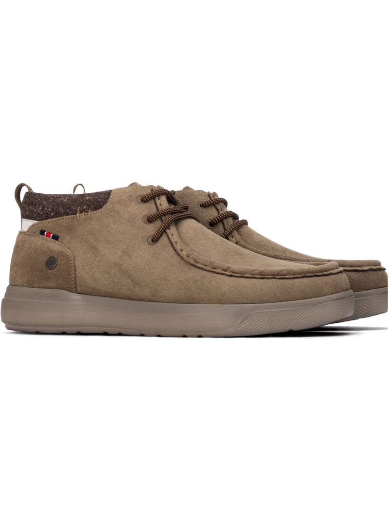 Chaussure décontractée lacets Taupe - Kiabi