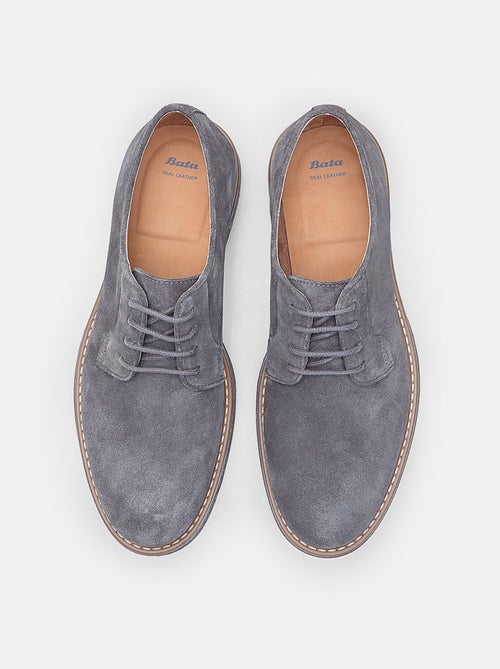 Chaussure Derby à lacets en Daim  BATA - Kiabi