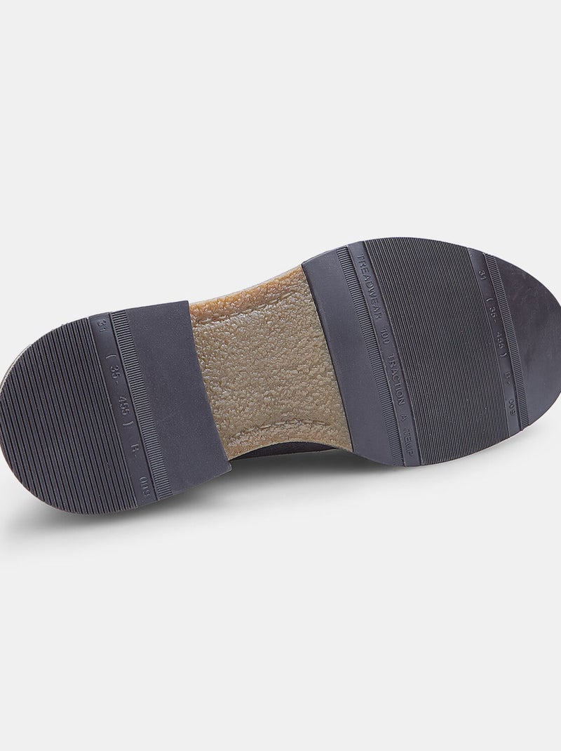 Chaussure Derby à lacets en Daim  BATA Gris - Kiabi