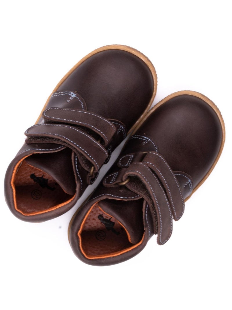 Chaussure Enfant Enfant à Scratch - Boni Stanislas Marron - Kiabi
