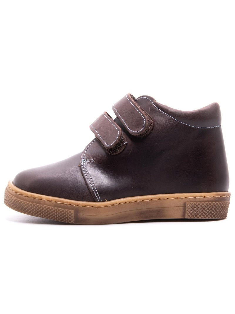 Chaussure Enfant Enfant à Scratch - Boni Stanislas Marron - Kiabi