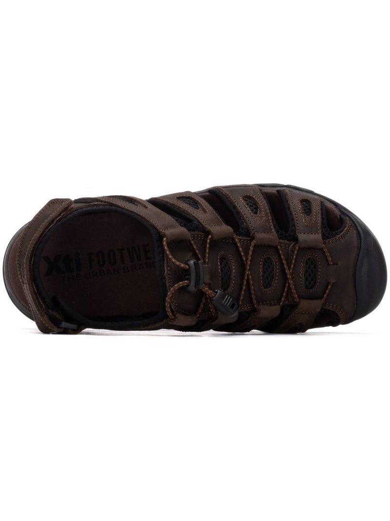 Chaussure fermeture adhérente Marron - Kiabi