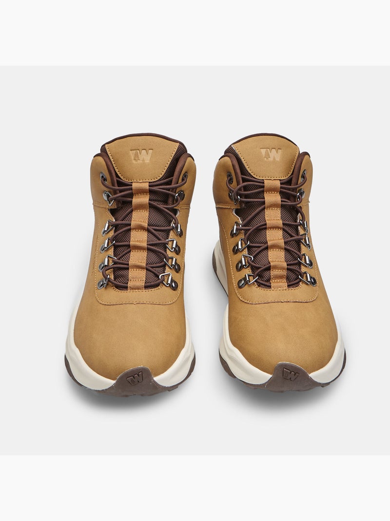 Chaussure montante à lacets style outdoor weinbrenner Bronze - Kiabi