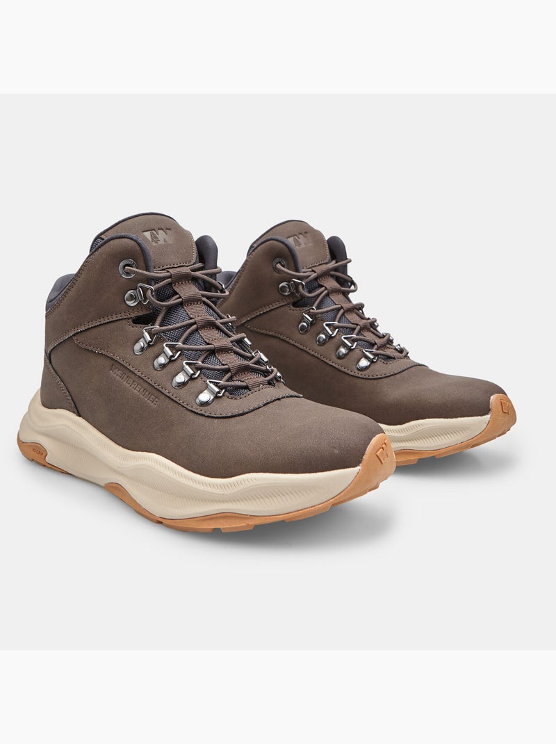 Chaussure montante à lacets style outdoor weinbrenner Marron - Kiabi