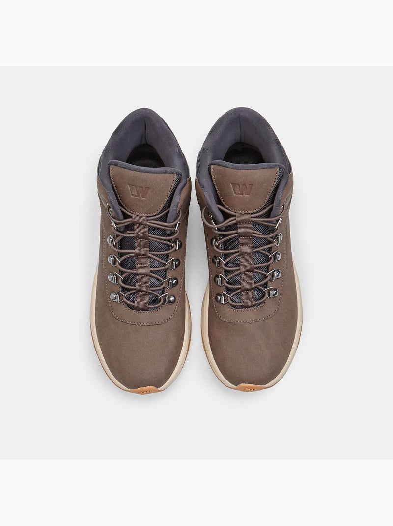 Chaussure montante à lacets style outdoor weinbrenner Marron - Kiabi