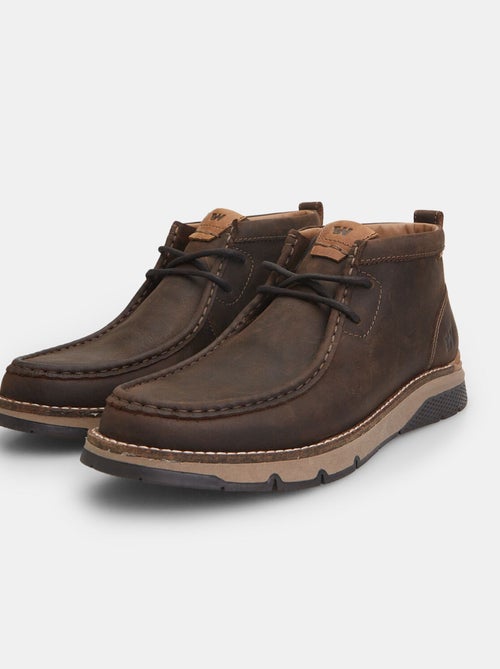 Chaussure montante en cuir Weinbrenner BATA - Kiabi