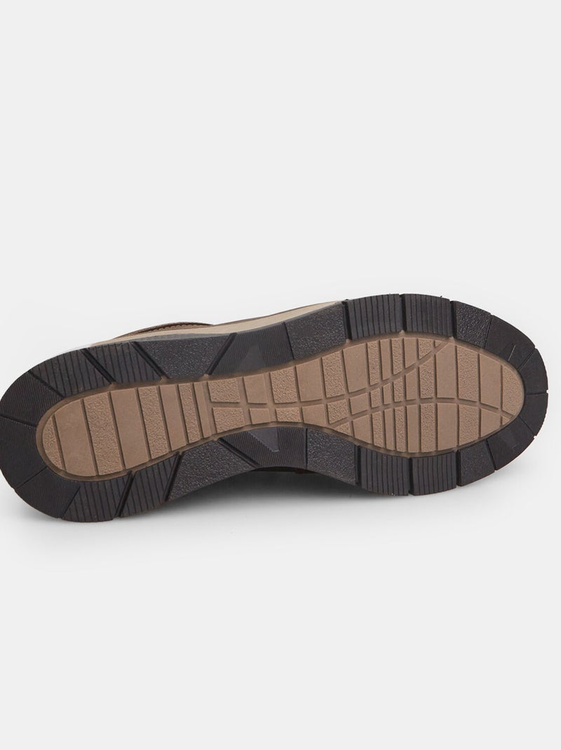 Chaussure montante en cuir Weinbrenner BATA Marron - Kiabi