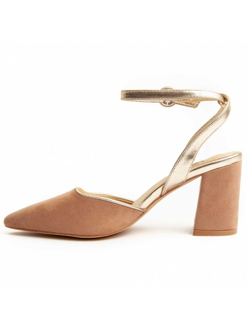 Chaussure ? Talons Hauts Mat?riel Synth?tique Montevita Marron - Kiabi